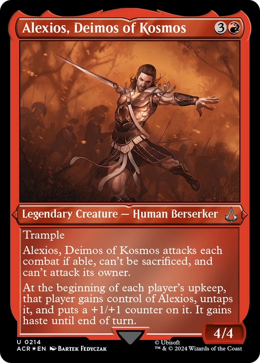 Alexios, Deimos of Kosmos (0214) - Foil Etched