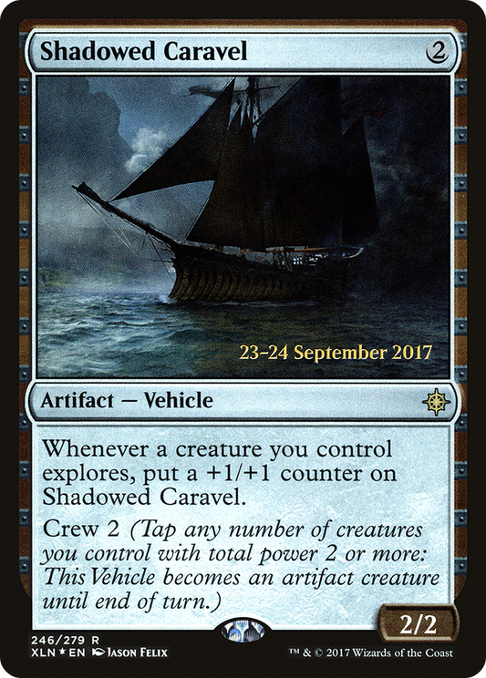 Shadowed Caravel (246) (Prerelease) - Foil