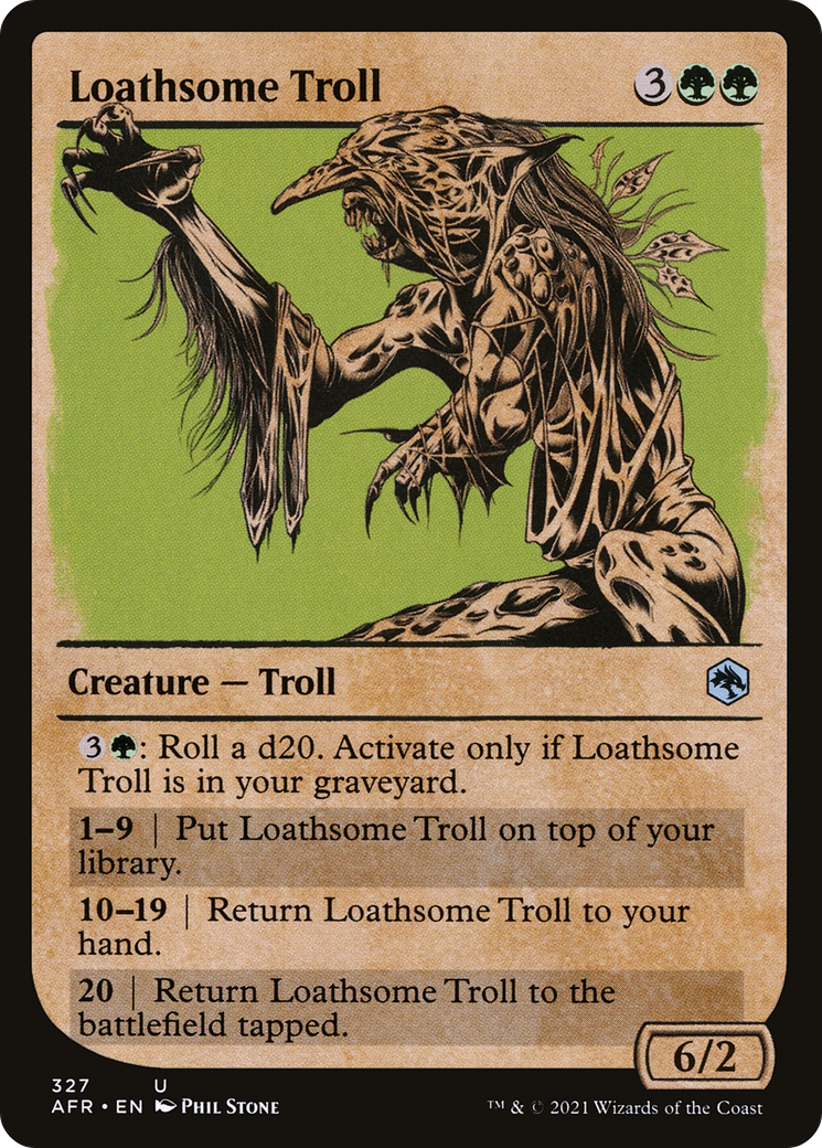 Loathsome Troll (327) (Showcase) - Foil
