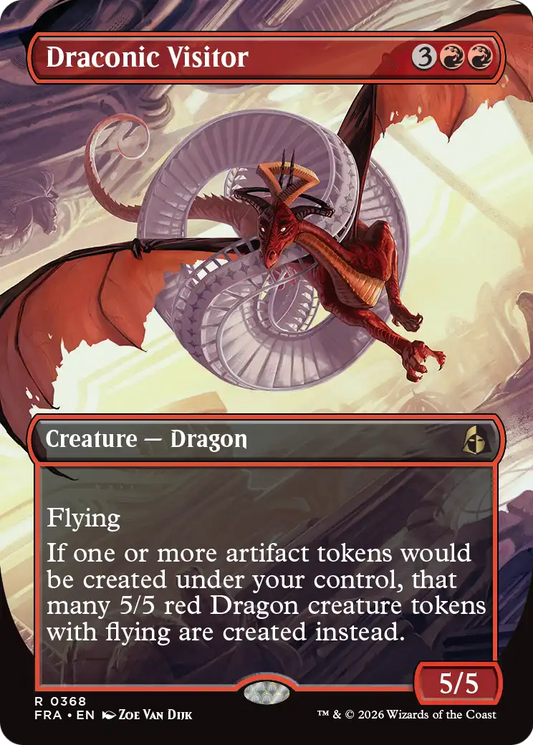 Draconic Visitor (0368) (Borderless) (FRA) - Foil