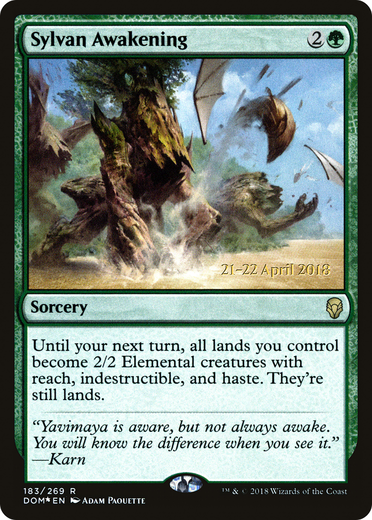 Sylvan Awakening (183) (Prerelease) - Foil