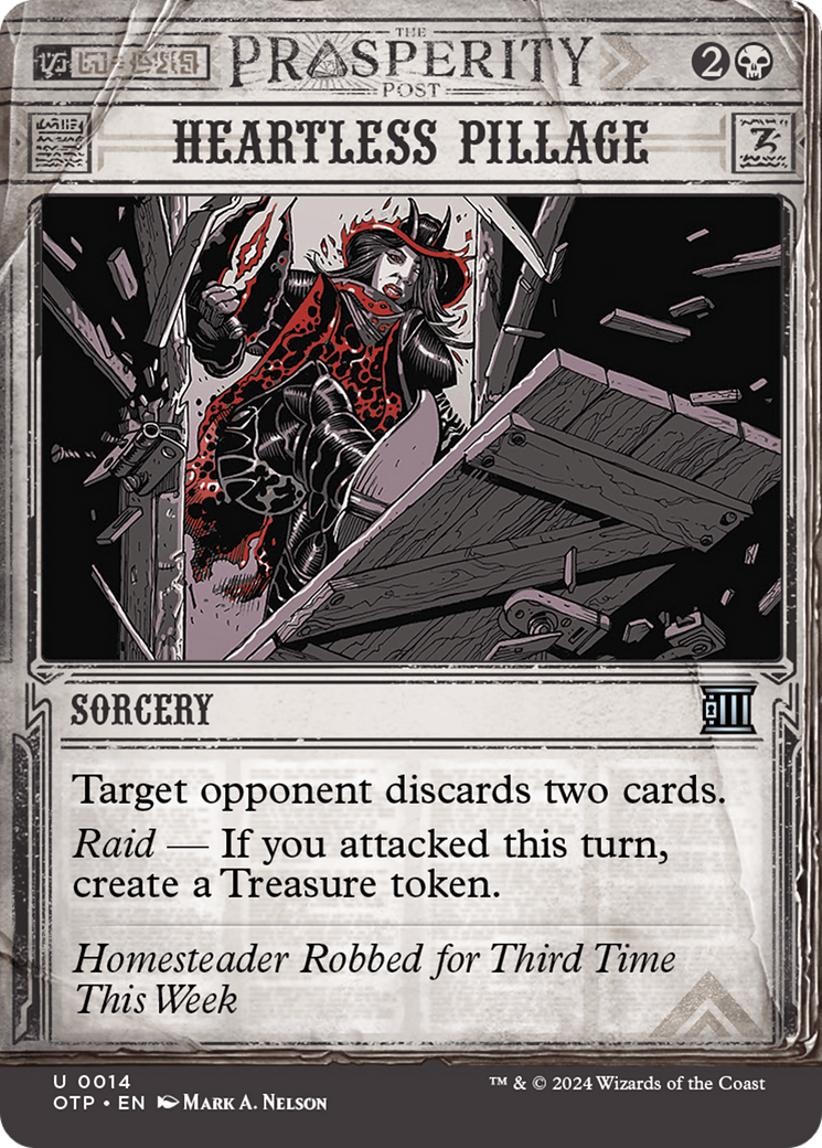 Heartless Pillage (0014) (Showcase) - Foil