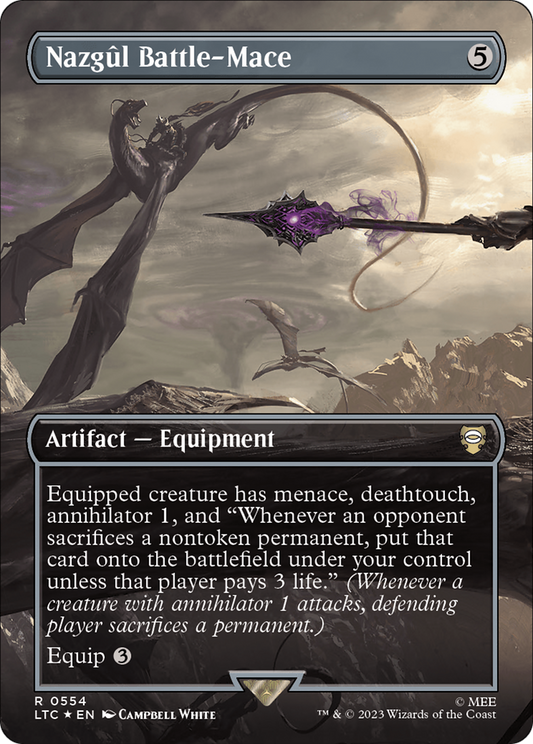 Nazgul Battle-Mace (0554) (Borderless) - Surge Foil
