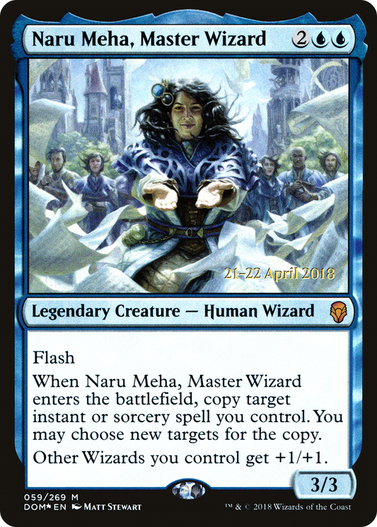 Naru Meha, Master Wizard (059) (Prerelease) - Foil