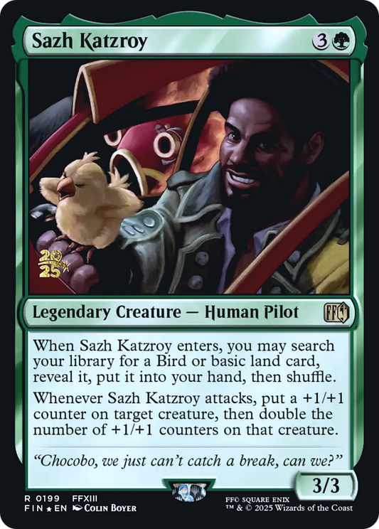 Sazh Katzroy (0199) (Prerelease) - Foil