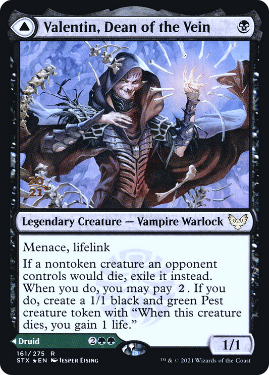 Valentin, Dean of the Vein // Lisette, Dean of the Root (161) (Prerelease) (PSTX) - Foil