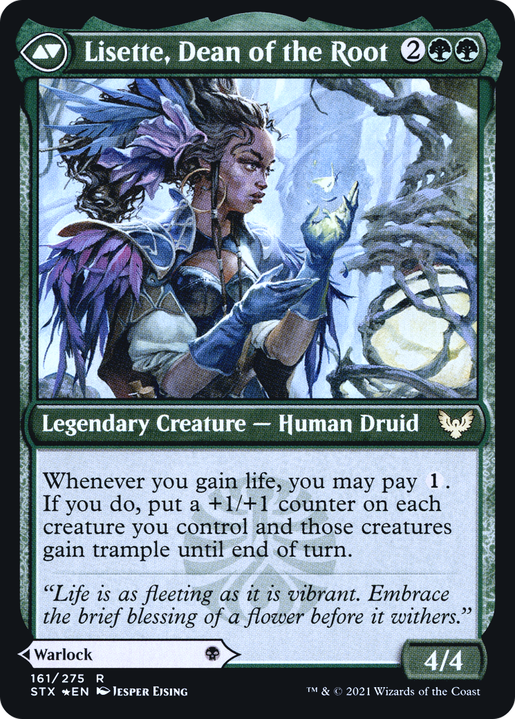 Valentin, Dean of the Vein // Lisette, Dean of the Root (161) (Prerelease) (PSTX) - Foil