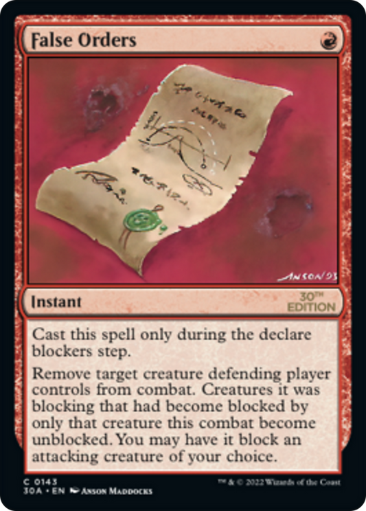 False Orders (Modern Frame)
