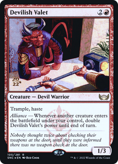 Devilish Valet (105) (Prerelease) (PSNC) - Foil