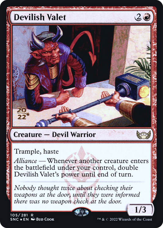 Devilish Valet (105) (Prerelease) (PSNC) - Foil