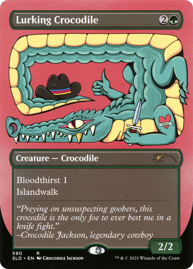 Lurking Crocodile (590) (Borderless)
