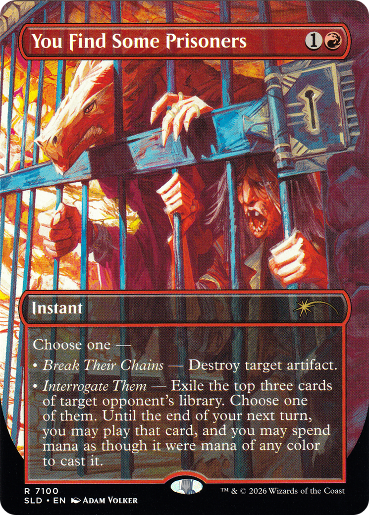 You Find Some Prisoners (7100) (Borderless) (SLD) - Foil