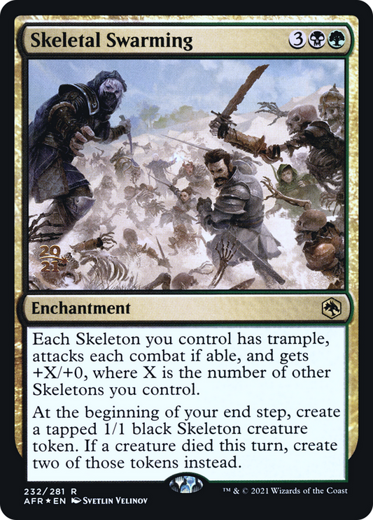 Skeletal Swarming (232) (Prerelease) - Foil