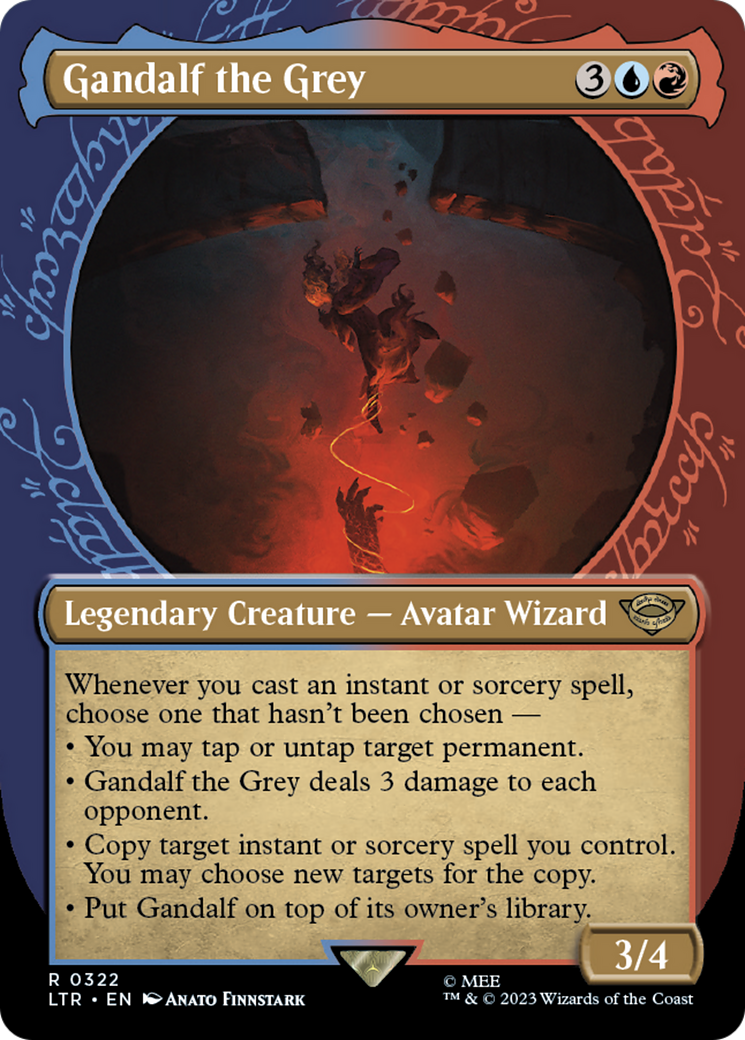 Gandalf the Grey (0322) (Borderless) (Showcase) - Foil
