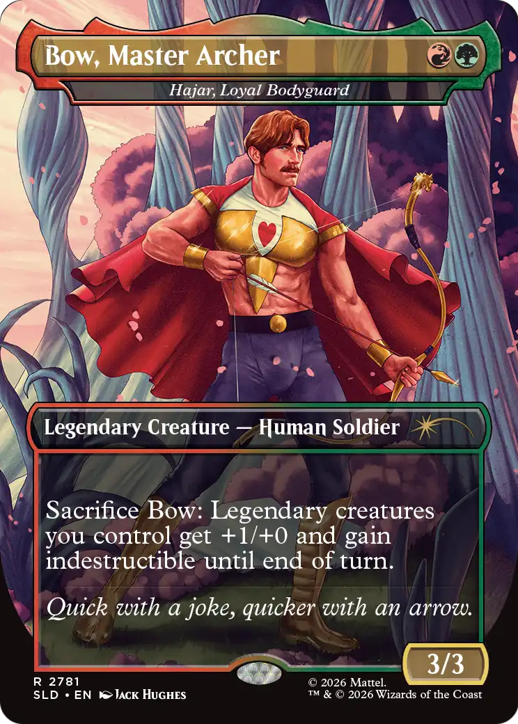 Bow, Master Archer [Hajar, Loyal Bodyguard] (2781) (Borderless) (SLD) - Foil