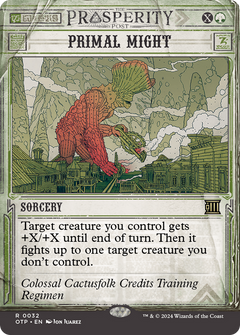 Primal Might (0032) (Showcase) - Foil