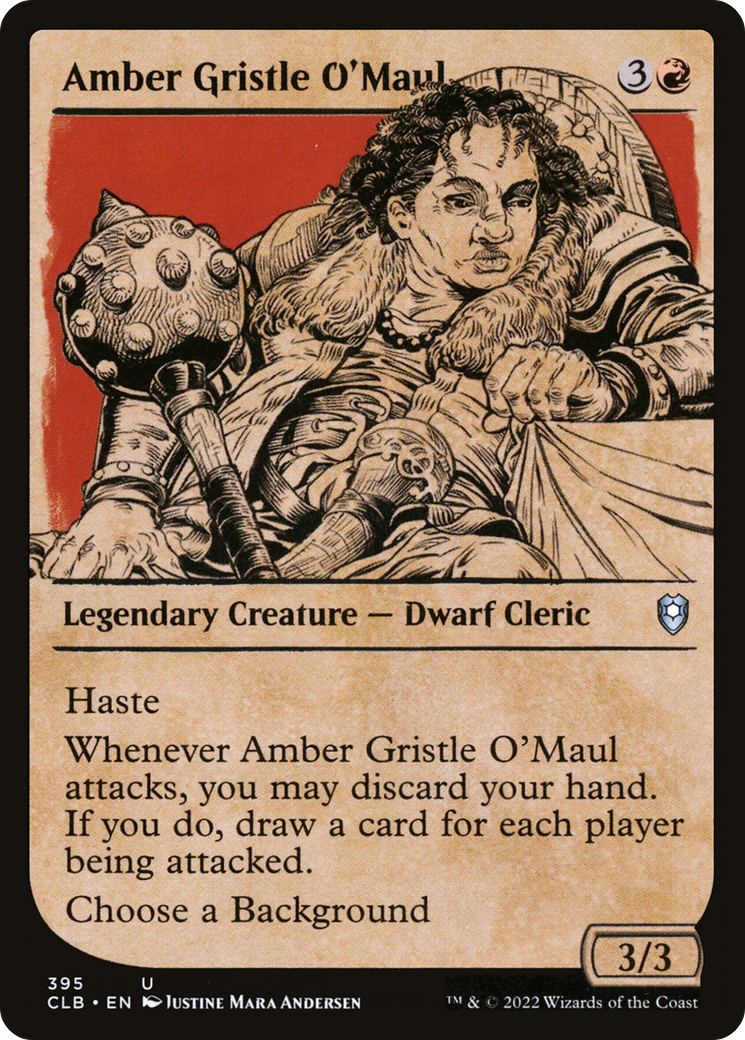 Amber Gristle O'Maul (395) (Showcase) - Foil