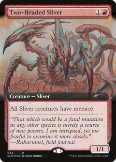 Two-Headed Sliver (646) (Extended Art) - Foil