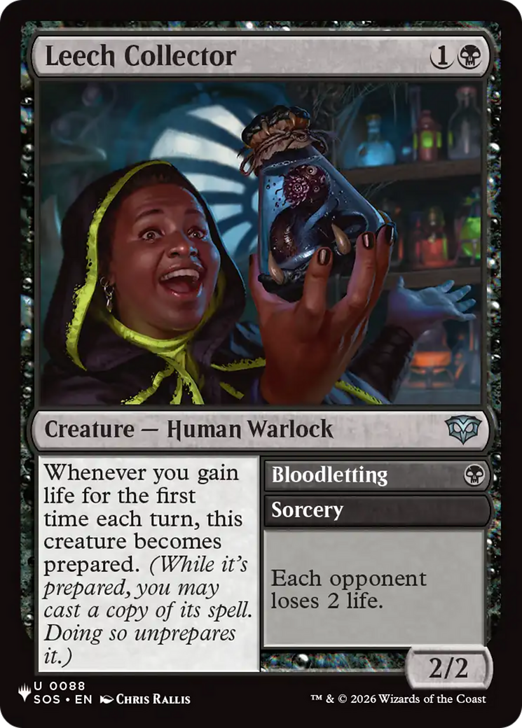 Leech Collector // Bloodletting (SOS-88) (PLST)