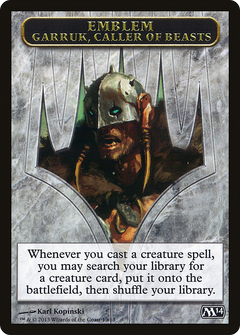 Garruk, Caller of Beasts Emblem (013)