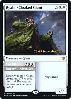 Realm-Cloaked Giant // Cast Off (026) (Prerelease) - Foil