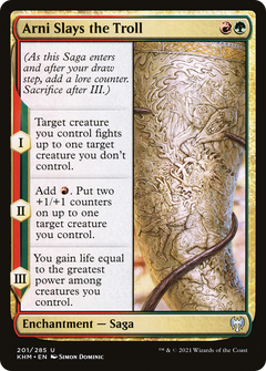 Arni Slays the Troll - Foil