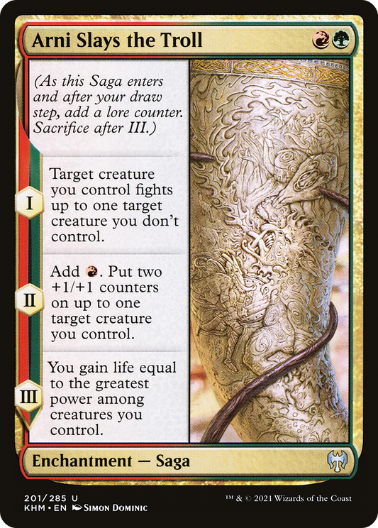 Arni Slays the Troll - Foil