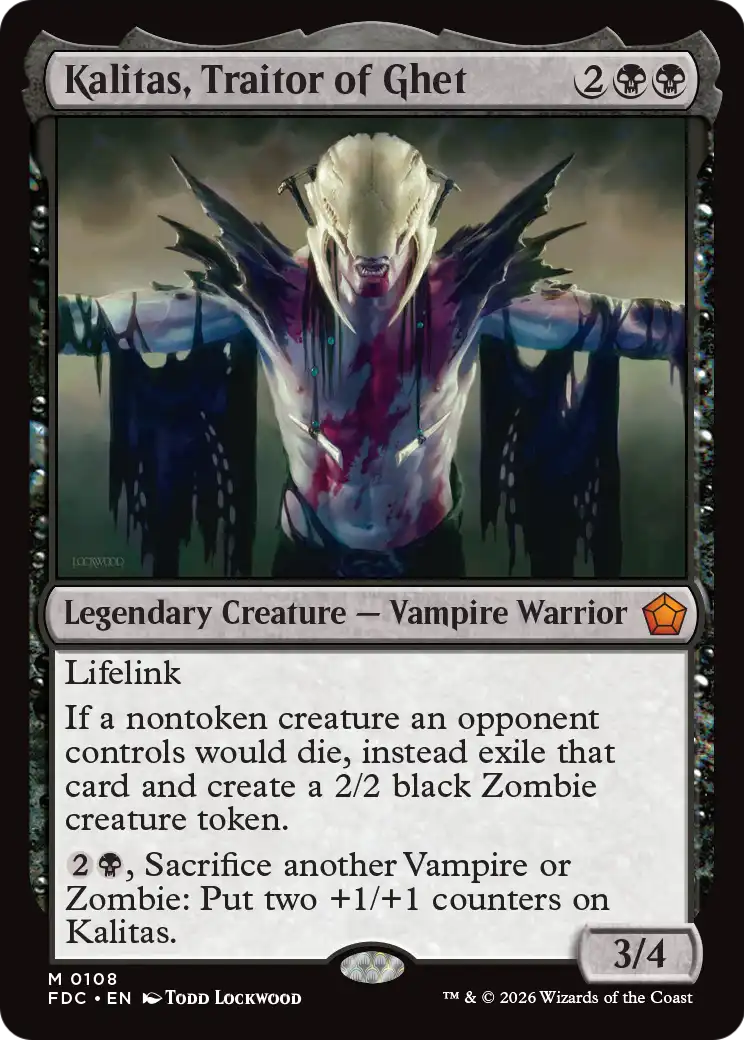 Kalitas, Traitor of Ghet (FDC)