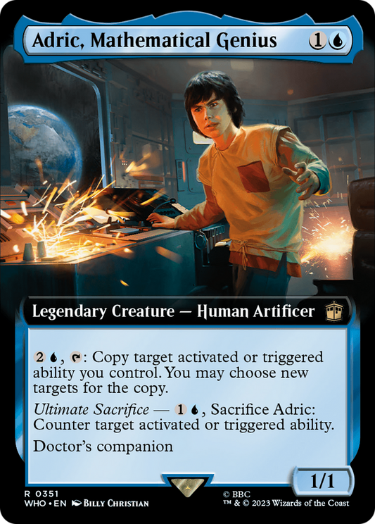 Adric, Mathematical Genius (0351) (Extended Art) - Foil