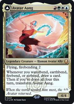 Avatar Aang // Aang, Master of Elements (0207) (Prerelease) (PTLA) - Foil