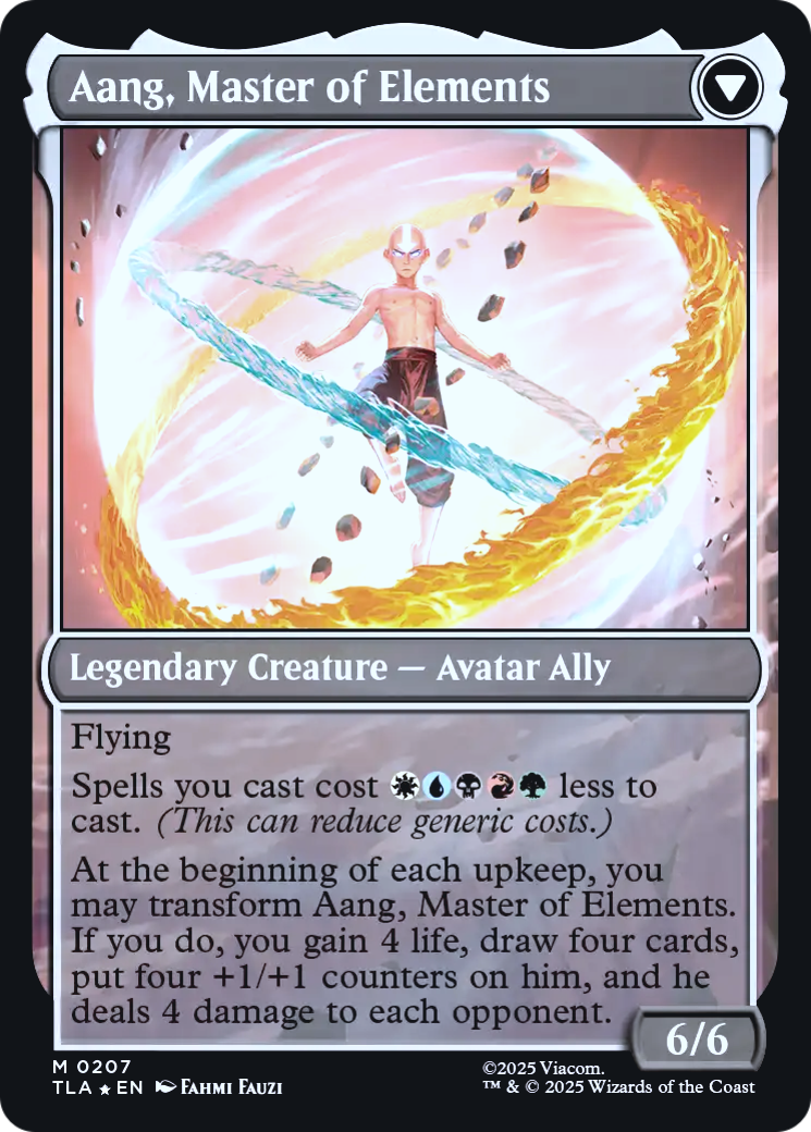 Avatar Aang // Aang, Master of Elements (0207) (Prerelease) (PTLA) - Foil