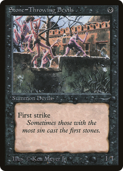 Stone-Throwing Devils (Dark Mana Symbol)