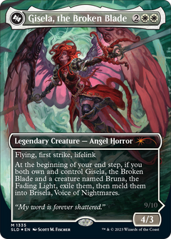 Gisela, the Broken Blade // Brisela, Voice of Nightmares (1335) (Borderless) - Foil