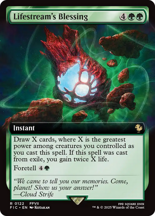 Lifestream's Blessing (0122) (Extended Art) - Foil
