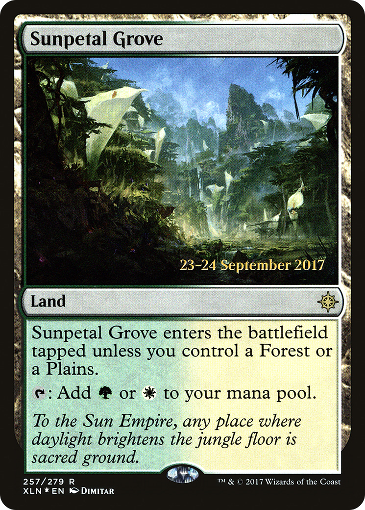 Sunpetal Grove (257) (Prerelease) - Foil