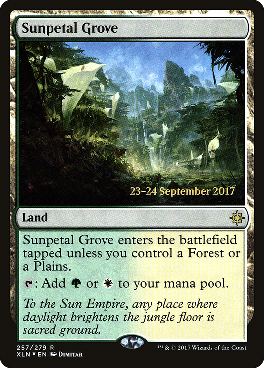 Sunpetal Grove (257) (Prerelease) - Foil