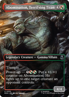 Abomination, Terrifying Titan (0333) (Borderless) (MSH)