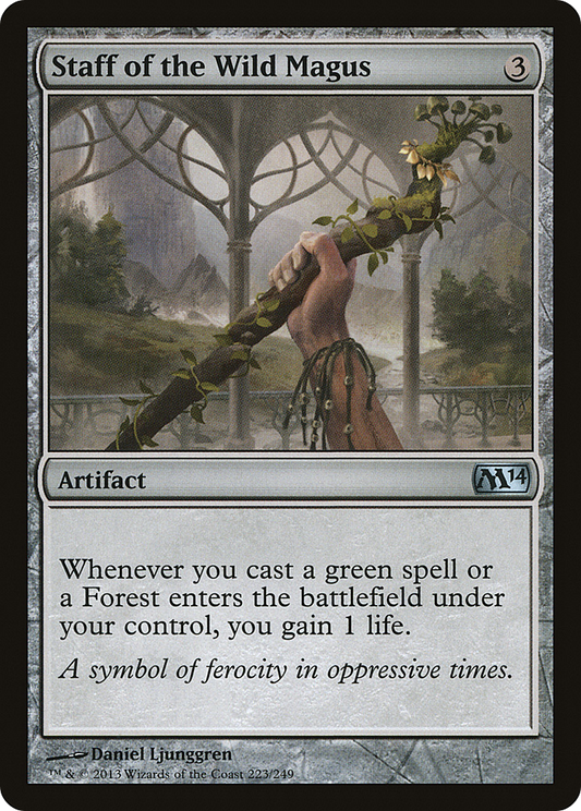 Staff of the Wild Magus - Foil