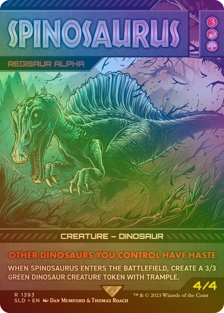 Spinosaurus [Regisaur Alpha] (1393) (Showcase) - Rainbow Foil