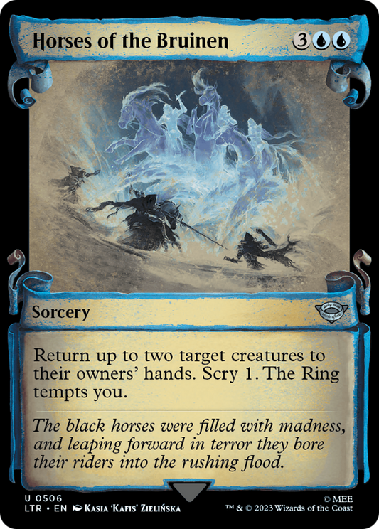 Horses of the Bruinen (0506) (Showcase) - Silver Foil