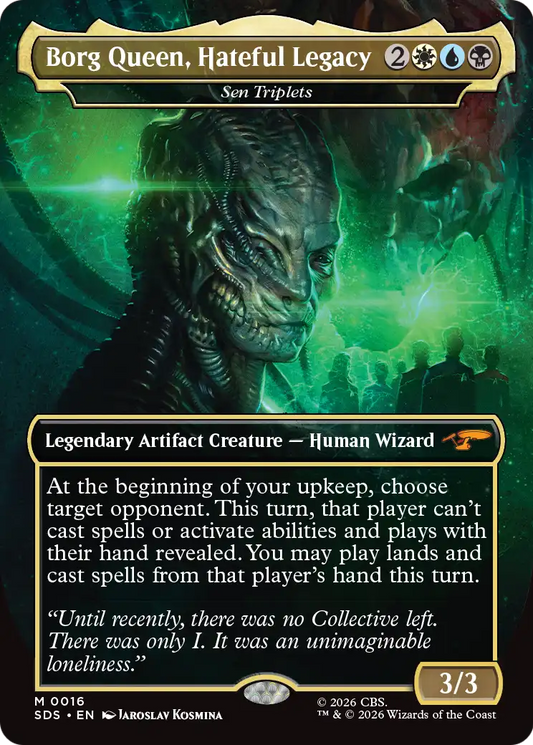 Borg Queen, Hateful Legacy [Sen Triplets] (0016) (Borderless) (SDS) - Foil