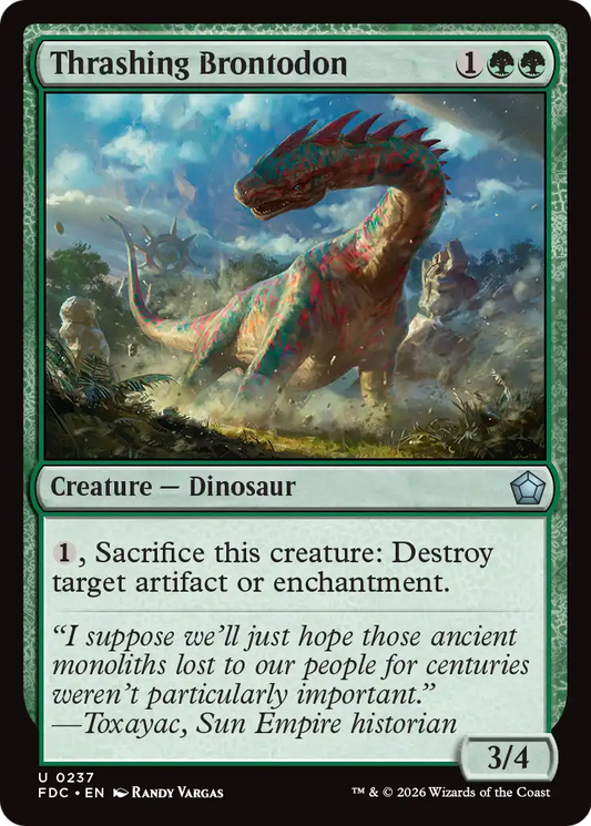 Thrashing Brontodon (FDC)