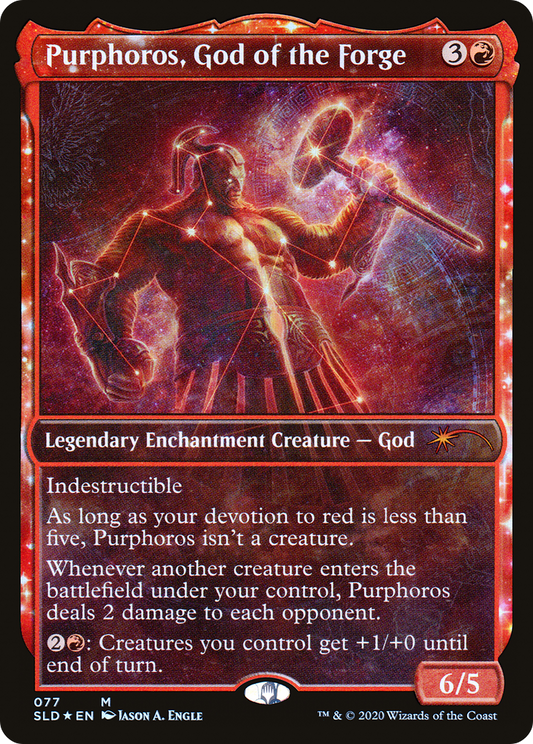 Purphoros, God of the Forge (077) (Showcase) - Foil
