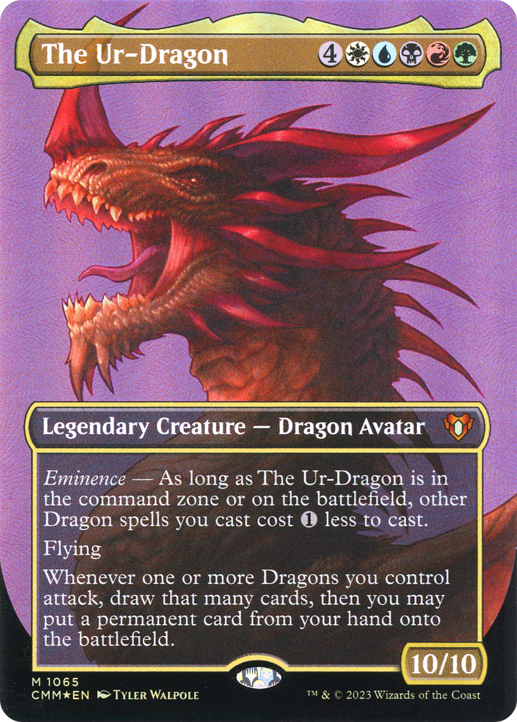 The Ur-Dragon (1065) (Borderless) - Textured Foil