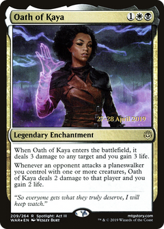 Oath of Kaya (209) (Prerelease) - Foil