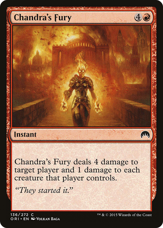 Chandra's Fury - Foil