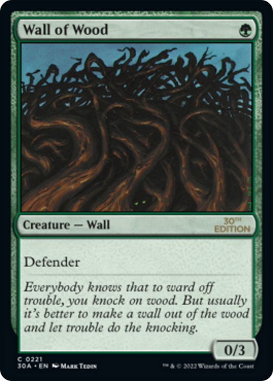 Wall of Wood (Modern Frame)
