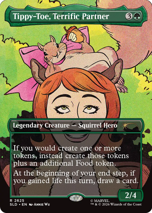Tippy-Toe, Terrific Partner (2625) (Borderless) (SLD) - Foil