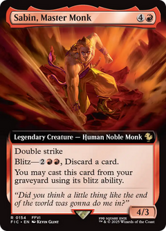 Sabin, Master Monk (0154) (Extended Art)