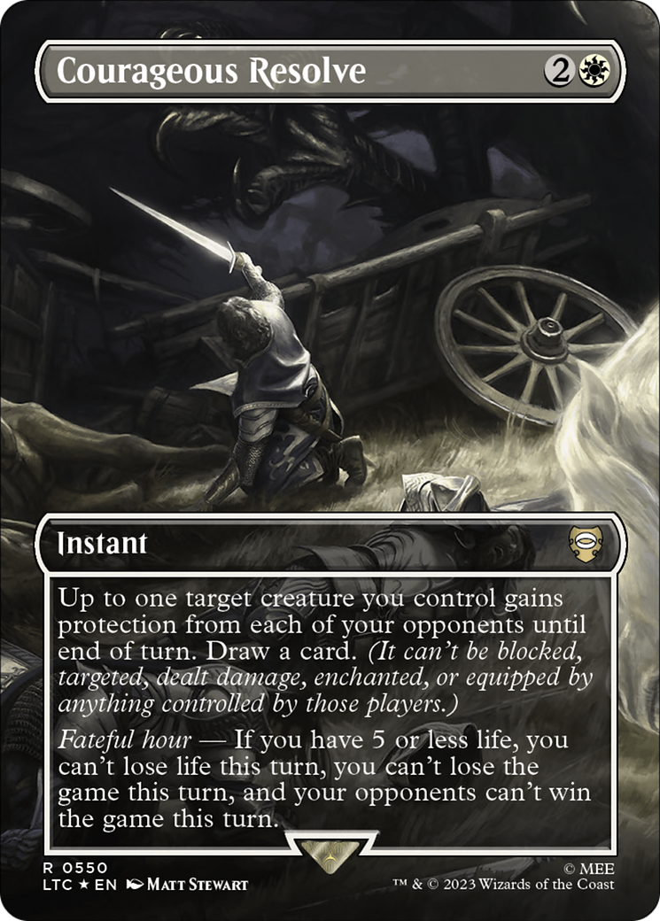 Courageous Resolve (0550) (Borderless) - Surge Foil
